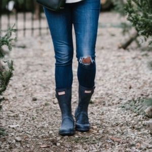 Navy Hunter Boots